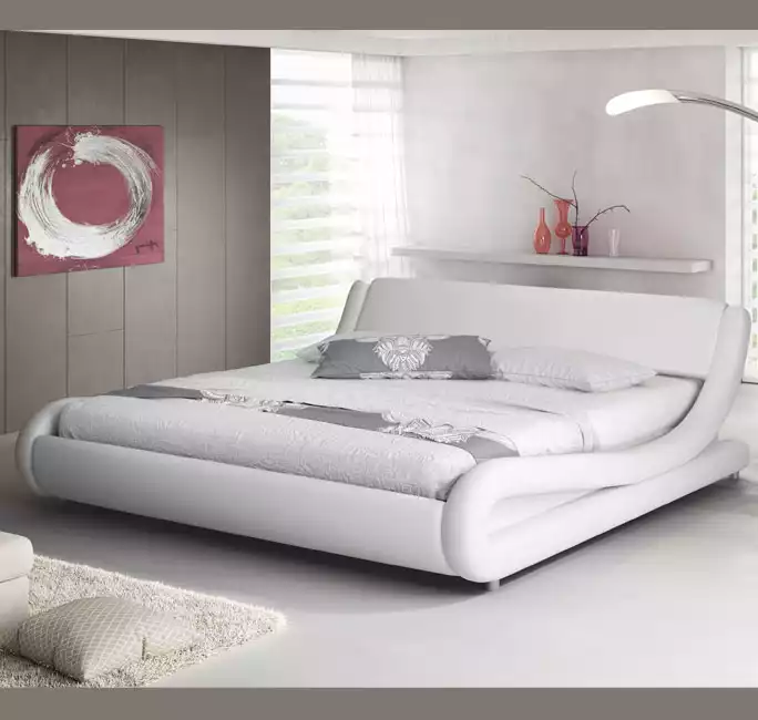 Bett Alessia - 120 x 190 cm - Weiß