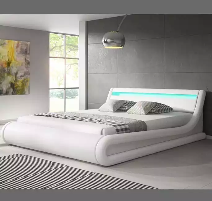 Doppelbett Parisina - 140 x 190 cm - Weiß