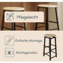 set-mit-2-barhocker-schwarz-und-sonoma-lucca