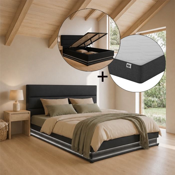Doppelbett Nitas mit Matratze - 180 x 200 cm