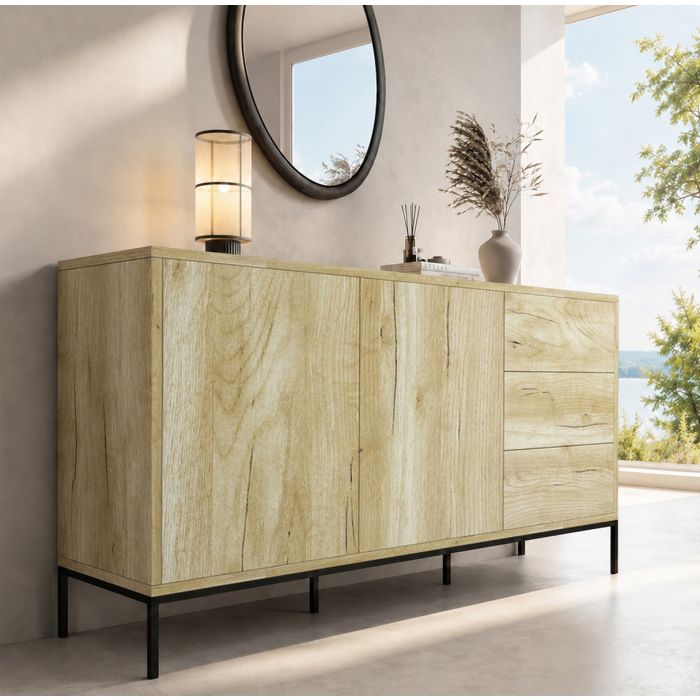 Sideboard Alpen-Eiche Modern 150 cm Serena