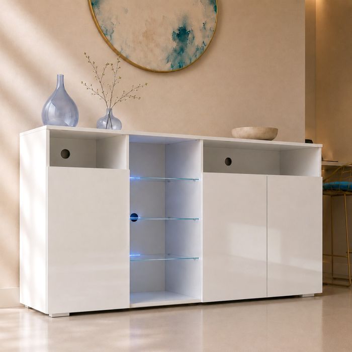 Sideboard Modell Clark L - Weiß