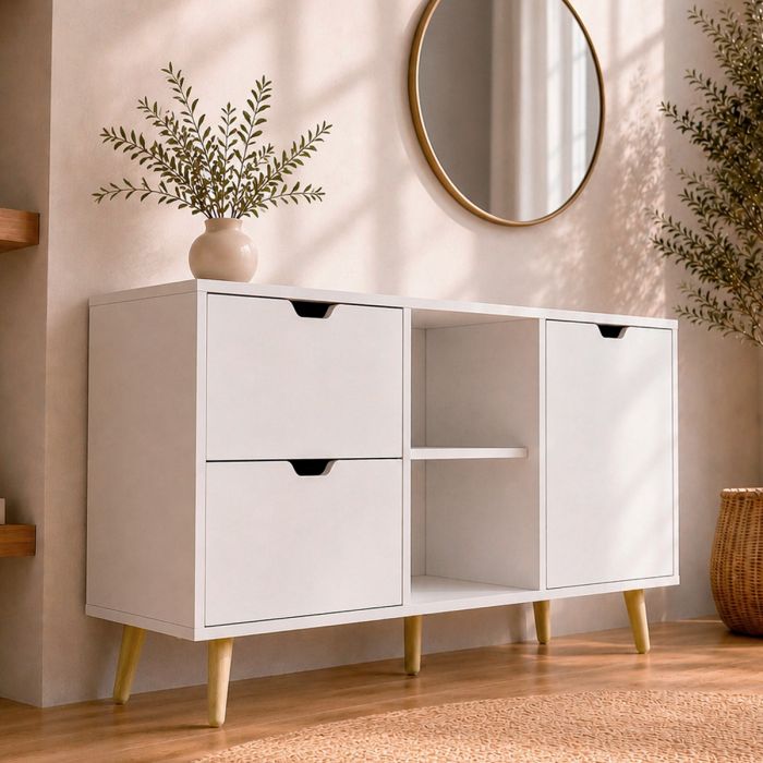 Sideboard Modell Leo - Weiß