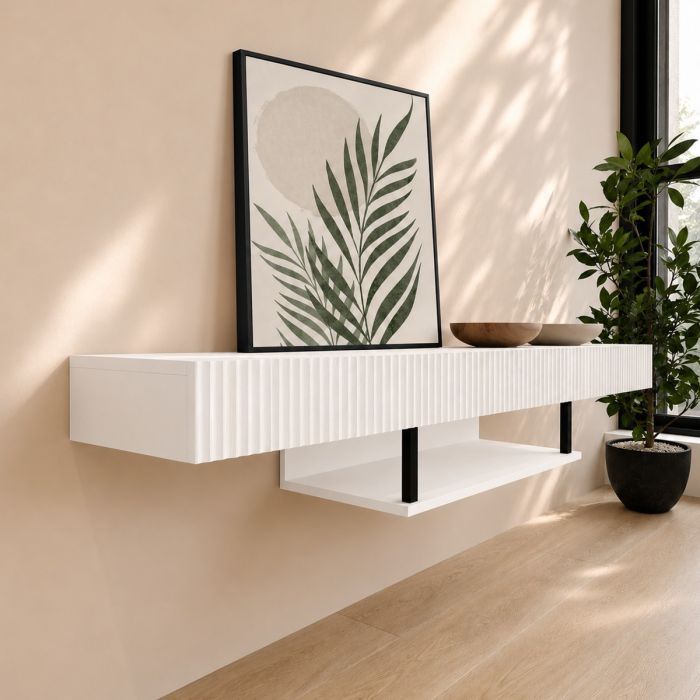 TV-Lowboard farbe Weiß 150cm Renzo