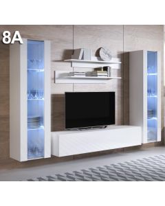Möbelkombination Luke 8A (2,6m) - Weiß
