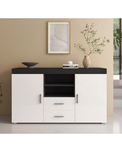 Sideboard Modell Roque - Schwarz und Weiß