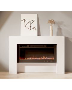 Elektrischer Wandkamin weiß Candela