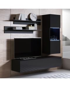 Meubelcombinatie Luke 3B (1,6m) - Zwart