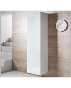 Vitrinenschrank Modell Luke V4 (40x165cm) - Weiß