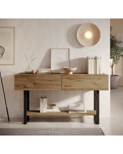 Industrielle Flurmöbel Factory R1 (139 cm) Holzfarbe