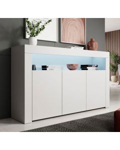 Sideboard Modell Aker - Weiß matt