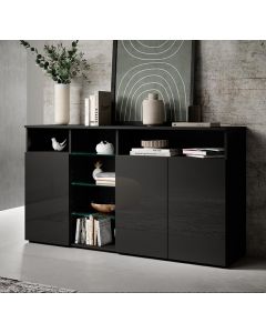 Sideboard Modell Clark L - Schwarz