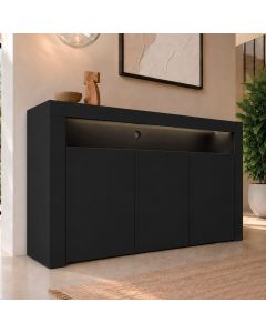 Sideboard Modell Aker - Schwarz matt