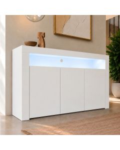 Sideboard Modell Aker - Weiß matt