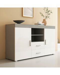 Sideboard Modell Roque - Grau und Weiß