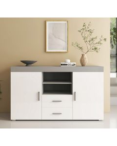 Sideboard Modell Roque - Grau und Weiß