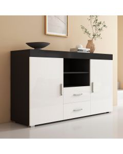 Sideboard Modell Roque - Schwarz und Weiß