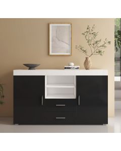 Sideboard Modell Roque - Schwarz und Weiß