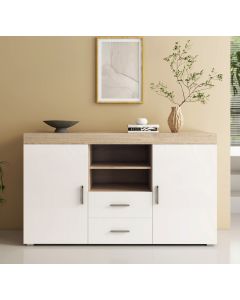 Sideboard Modell Roque - Sonoma und Weiß