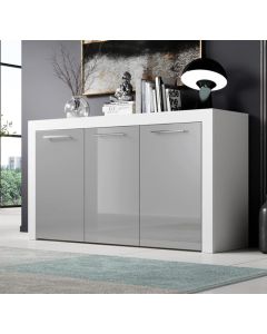 Sideboard Modell Nelia - Weiß und Grau
