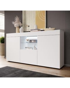 Sideboard Modell Sefora - matt Weiß 135x73cm
