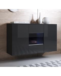 Sideboard Modell Luke A2 (120x70cm) - Schwarz
