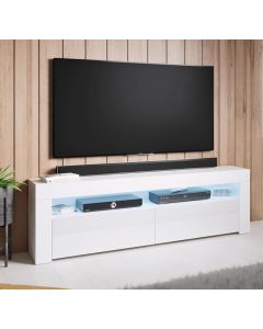 TV-Lowboard Aker (140x50,5cm) - Weiß