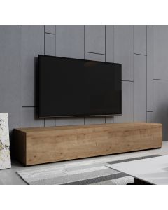 TV-Lowboard Eichenfarbe 180 cm mit füße 2 cm Aitana M2
