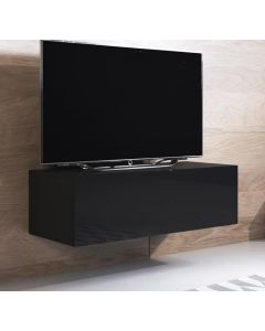 TV-Lowboard Modell Luke H1 (100x30cm) - Schwarz