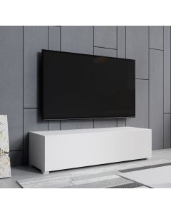 TV-Lowboard Weiß 120 cm Aitana mit füße 2 cm M1