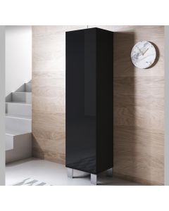 Vitrinekast Modell Luke V4 mit Alumiumfüße (40x177cm) - Schwarz