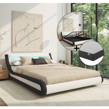 doppelbett-parisina-mit-matratze-cm-weiss-und-schwarz