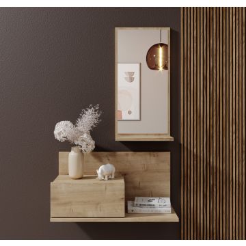 Flurmöbel mit Schublade und Spiegel Isabela Farbe Safir