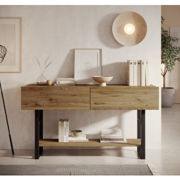 Industrielle Flurmöbel Factory R1 (139 cm) Holzfarbe