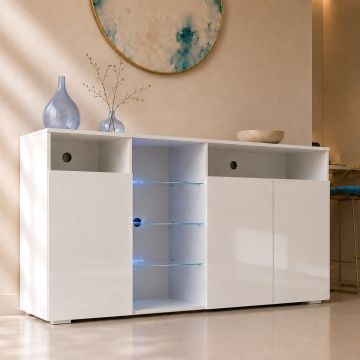 Sideboard Modell Clark L - Weiß