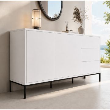 Sideboard Weiß Modern 150 cm Serena