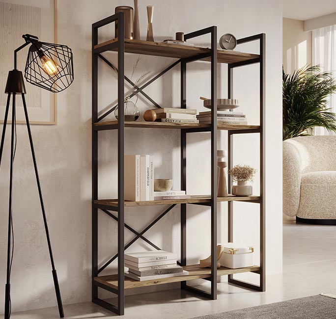 Industrieller Wandschrank Factory E2 (87,5cm) 