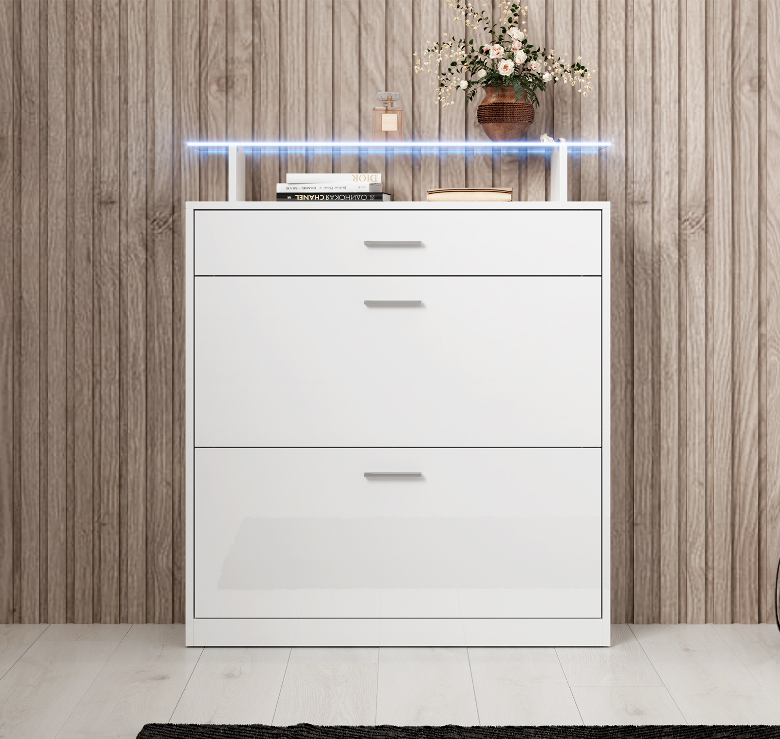 Schuhschrank Paola - Weiß