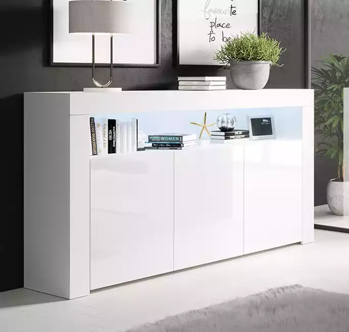 Sideboard Modell Aker - Weiß