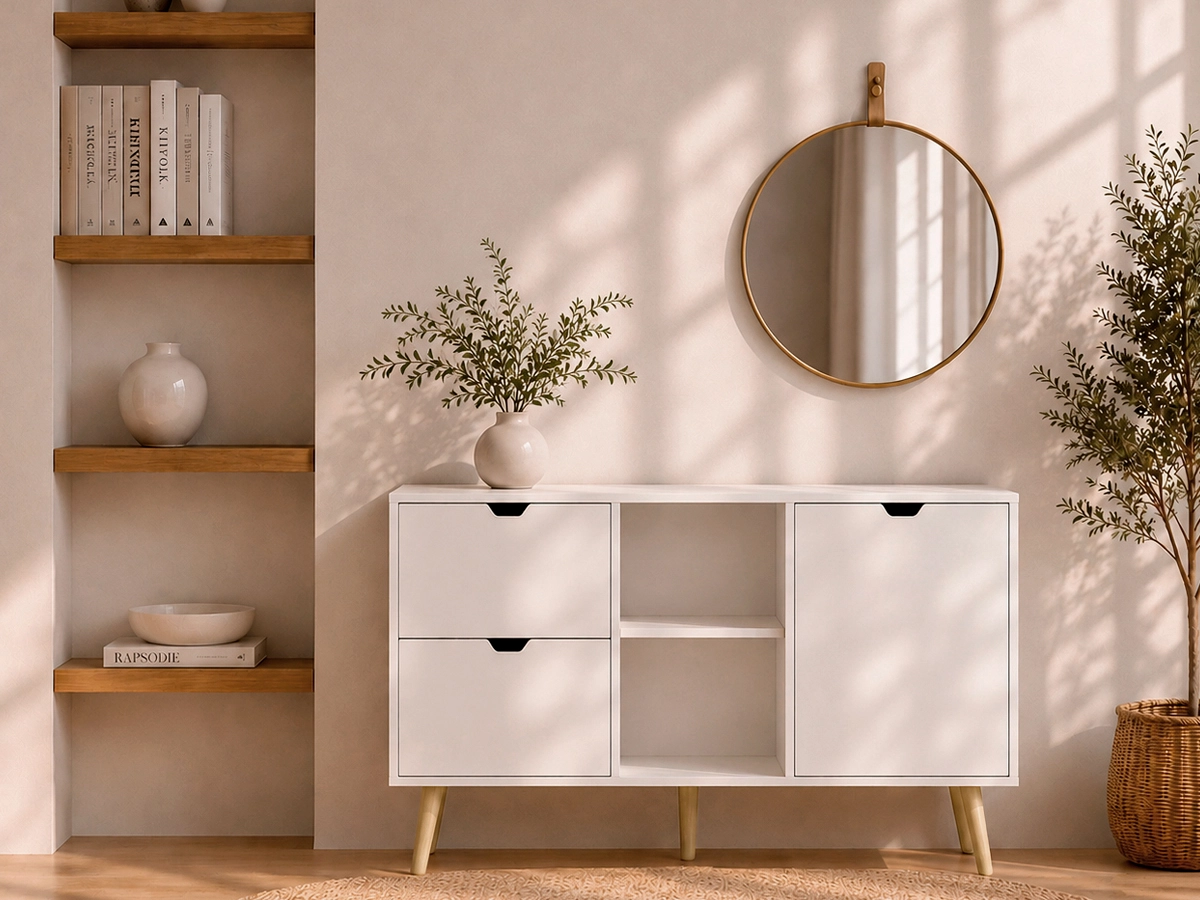 Sideboard Modell Leo - Weiß